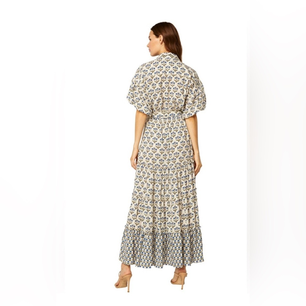 Misa Los Angeles Daniela Floral Maxi Puff Sleeves Button Front S Cottagecore - Picture 4 of 12